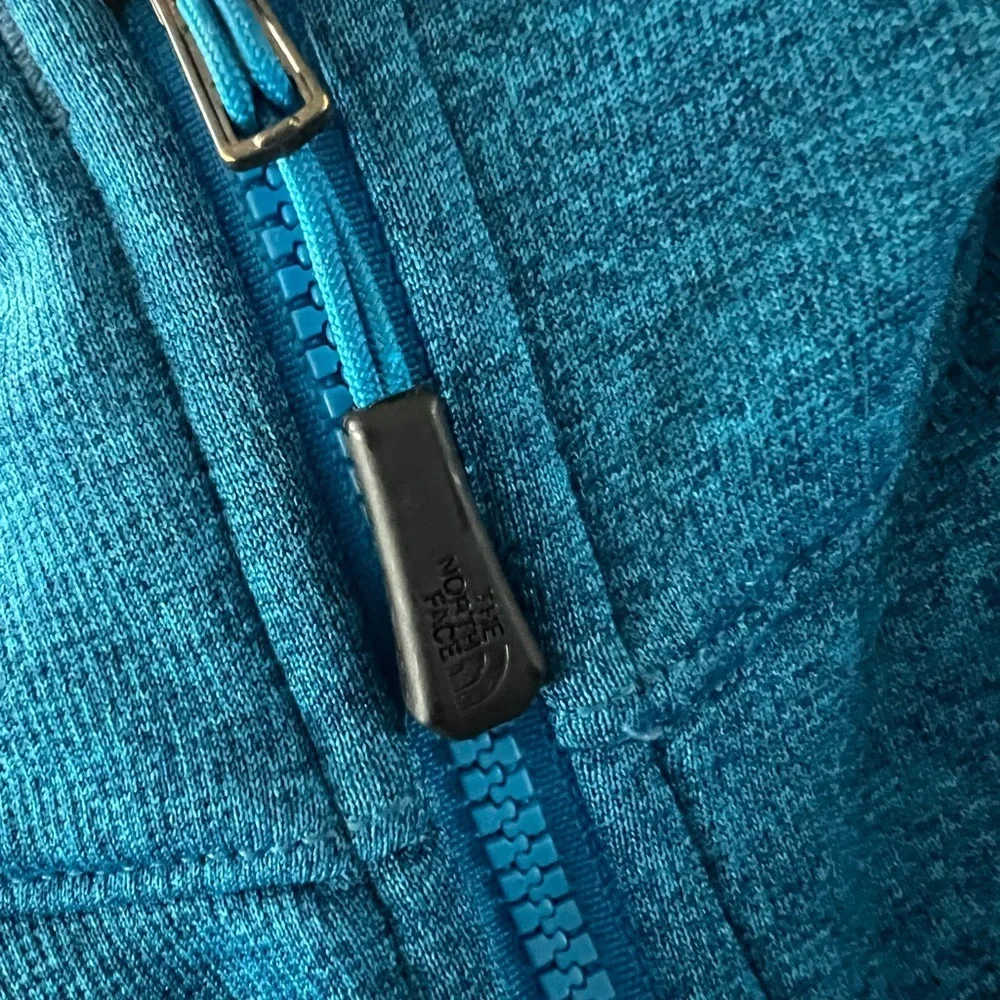 The North Face Men Fleece Hiking Trek Camping Base Layer Heathered Blue Large